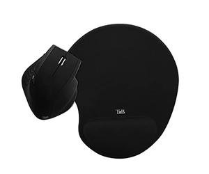 T'nB Ergonomic - Pack Souris sans Fil avec Tapis de Souris - Noir