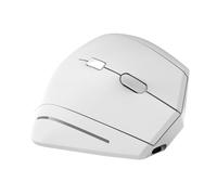 T'nB - ErgoWave Souris sans Fil Verticale Ergonomique, Double Connexion Bluetooth & USB, Clics Silencieux, DPI Réglable, 6 Boutons, Batterie Rechargeable, Design 53° - Blanc