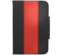 T'nb - Protection À Rabat Pour Tablette - Cuir Polyuréthane - Noir, Rouge