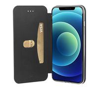 T'nB - Étui iPhone 13 Mini, Folio Premium en Simili Cuir, Noir
