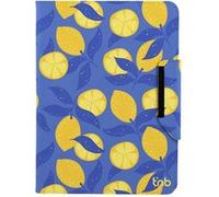 T'nB Exclusiv - Étui à rabat pour tablette - universel - cuir artificiel - bleu, jaune - lemon - 11" Bleu et jaune G