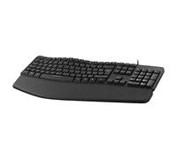 Clavier filaire Azerty T'n'b ergonomique avec repose-poignet aimanté Noir