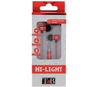 T'nB HI-LIGHT - Écouteurs - intra-auriculaire - filaire - jack 3,5mm - rouge Rouge G