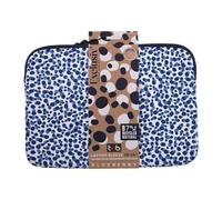 T'nB - Pochette Ordinateur en Plastique Recyclé RPET, Compatible MacBook Air 13 Pouces et PC 14-15 Pouces, Housse Ordinateur 14 Pouces Antichoc, Design Bleu Durable - Modèle Blueberry