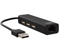 T'nB HUB USB 3 PORTS USB-A 2.0 + 1 PORT RJ45 FEMELLE