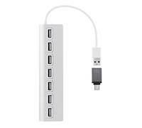 T'nB Hub USB-A HUBUSB7ALU – Aluminium, 7 x USB-A