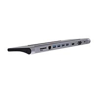 T'nB – Dock USB-C iClick DOCKUSBC11 11 en 1 – VGA, HDMI, 1 GbE – Aluminium