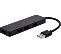 T'nB HUBUSBFIRST, filaire, USB 2.0, noir, 0,48 Gbit/s, 0,14m, Windows 10, Windows 7, Windows 8, Windows 8.1, Windows Vista, Windows XP, Oui