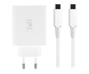 TNB iClick Chargeur universel compact USB-A et USB-C 65W