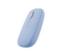 T'nB - Souris iClick Color Dual Connect, 2 en 1, Bluetooth et dongle sans Fil USB-A, élégante et Ultra Fine, Connexion Plug&Play, Veille Automatique - Bleu