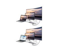 T'nB - Dock USB-C (Type C) 11 en 1 - Aluminium