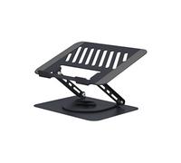 T'nB - Support Ajustable et Rotatif 360°, métal, Notebook jusqu'à 17 Pouces, Pads antidérapants - Aluminium