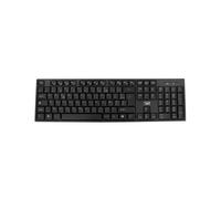 T'nB KBWBK Clavier sans fil AZERTY 105 touches RF 2.4 GHz, portée 10m, compatible Windows 7 et macOS, dimensions 450x124x22mm, noir