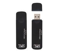 T'nB - Lecteur Carte SD, USB 3.0 pour SDHC, Micro SD et T-Flash | Lecteur De Cartes Mémoire Compact avec Lecture et Écriture Rapides, Noir