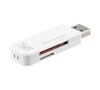 T'nB Lecteur de cartes READERSD3 SD/microSD USB 3.0 Ultra-rapide et compact Blanc