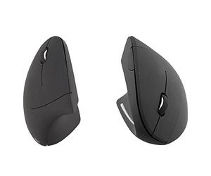 T'nB Left - Souris Ergonomique Gaucher, Verticale et sans Fil | 6 Boutons, Réglage DPI, Mise En Veille Automatique et Bouton ON/OFF, Design Noir pour Une Navigation Confortable