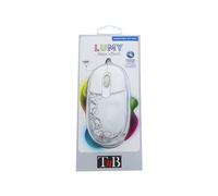 T'nB LUMY - Souris - optique - 2 boutons - filaire - USB - blanc