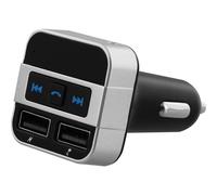 T'nb - Mains-Libre Bluetooth / Transmetteur Fm / Chargeur Pour Téléphone Portable - Gris