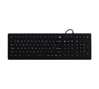 TNB Clavier Filaire médical IP68 100% étanche - AZERTY - Noir