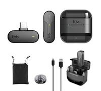 T'nB - Micro Cravate sans Fil avec boîtier de Charge, Technologie de réduction de Bruit, Plug and Play- Noir