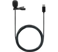 T'nB Microphone cravate filaire USB-C 2 m – idéal pour streamers et youtubeurs – Noir