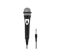 T'nB - Microphone Unidirectionnel, Jack 6,35 mm avec Adaptateur 3,5 mm | Microphone Filaire Noir pour Karaoké, Enregistrement, Ampli, Chaîne Hi-Fi et Système Audio