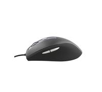 T'nB MOFFICE Souris Filaire USB Optique 2400 DPI 6 Boutons Droitier Gris - Câble 1.45m - 1 Roulette - 125x69x46mm - 100g