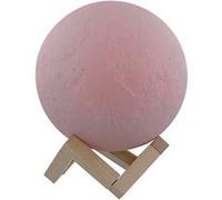 T’nB Moon - Idee Cadeau Fete des meres, Veilleuse Lune avec Enceinte Sans Fil intégrée, Lampe et Diffusion de Musique par Bluetooth, Socle en Bois, Lumière et Couleurs programmables avec Télécommande