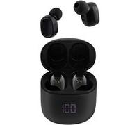 T'nB - Ecouteurs Bluetooth sans Fil, Réduction De Bruit Passive Jusqu’à 24 Heures D’Ecoute, Intra-Auriculaires avec Contrôle Tactile, Indicateur De Charge, Microphone Intégré, Sport- Noir