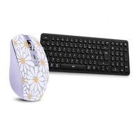 T'nB Pack Clavier et Souris sans Fil Rechargeables Bluetooth Multi-Appareils, Compatibles Windows/Mac