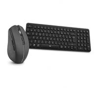 T'nB Pack Clavier et Souris sans Fil Rechargeables Bluetooth Multi-Appareils, Compatibles Windows/Mac - Noir