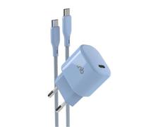 T'nB - Pack de charge secteur 1 USB-C 30W + câble USB-C Power Delivery bleu