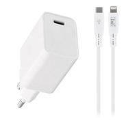 T'nB - Pack de Charge Secteur 1 USB Type-C Power Delivery 20W + câble USB Type-C vers Lightning