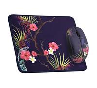 T'nB - Pack Tapis de Souris + Souris Ergonomique Fluide, Design Tropic, Design Exclusif - Violet