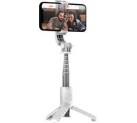 T'nB Mini perche à selfie Influence Pro Bluetooth 2 en 1, éclairage LED - Blanc
