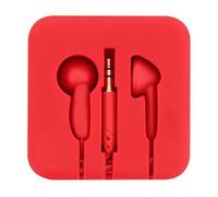 T'nB Pocket - écouteurs Boutons avec étui Enrouleur en Silicone - Rouge