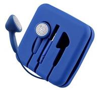 T'nB Pocket -écouteurs Boutons avec étui Enrouleur en Silicone - Bleu