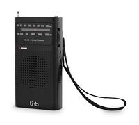 T'nB - Radio FM Portable, Pocket Easy, Récepteur AM FM Compact, Prise Jack 3,5 mm, Réglage Manuel Précis, Format de Poche Discret et Léger - Noir