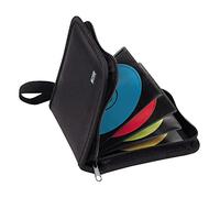 T'nB - Rangement CD DVD, Étui 32 Disques Anti-Chocs avec Poignée | 32 CD, 16 Pochettes PP Anti-Rayures, Fermeture Zippée, Nylon Haute Résistance, Noir