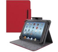 T'nB Regular - Étui à rabat pour tablette - universel - cuir artificiel - rouge - 10" Rouge G