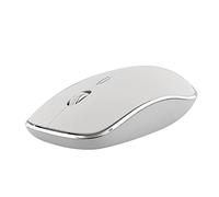 T'nB RUBBY - Souris sans Fil Silencieuse, Compacte et Soft Touch | Clic Silencieux, Connexion USB Plug & Play, Veille Automatique et Bouton ON/OFF, Finition Blanche