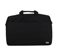 T'nB - Sacoche PC 14'' Select, Matière 100% PET Recyclé, Protection pour Ordinateur 14'', Poche Avant Zippée, Bandoulière Ajustable, Design Fin, Bon Rapport Qualité Prix - Noir