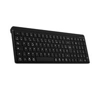 T'nB - Silent Pro - Clavier sans Fil Rechargeable Ultra Silencieux Azerty (FR), Double Mode de Connexion Bluetooth + USB A, Batterie Longue durée, 12 raccourcis multimédia, Compatible Windows MacOS -