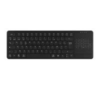 T'nB SLIM TOUCH - Clavier - rechargeable - compact - avec pavé tactile - sans fil - Bluetooth - AZERTY - Français - noir