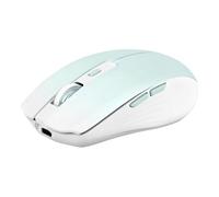 T'nB - Souris - double connexion, rechargeable - 6 boutons - sans fil - 2.4 GHz, Bluetooth - récepteur sans fil USB - bleu