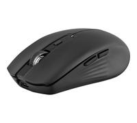 T'nB - Souris - double connexion, rechargeable - 6 boutons - sans fil - Bluetooth, 2.4 GHz - récepteur sans fil USB - noir