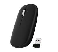 TNB Souris sans fil ambidextre 2 en 1 Iclick - Bluetooth et dongle USB - Noir