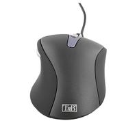 T'nB - Souris Filaire Ergonomique, Confortable avec Sensibilité Réglable | Forme Incurvée, Sensibilité Réglable, Installation Plug and Play, Prise En Main Confortable, Finition Noir et Gris