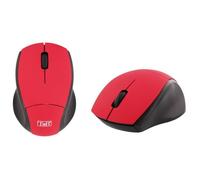 T'nB - Souris sans Fil Mini Miny, Ultra Compacte, Connexion USB par Dongle, Plug & Play sans Installation, Veille Automatique, Alimentation À Pile AAA Incluse, Confort D'utilisation - Rouge