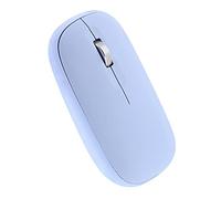 T'nB - Souris sans Fil Design Tendance Coloré, Double Connexion Bluetooth et USB-A, Haute Autonomie, Mode De Veille Automatique, Précision 1200 DPI, 3 Boutons - Bleu